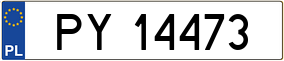 Truck License Plate